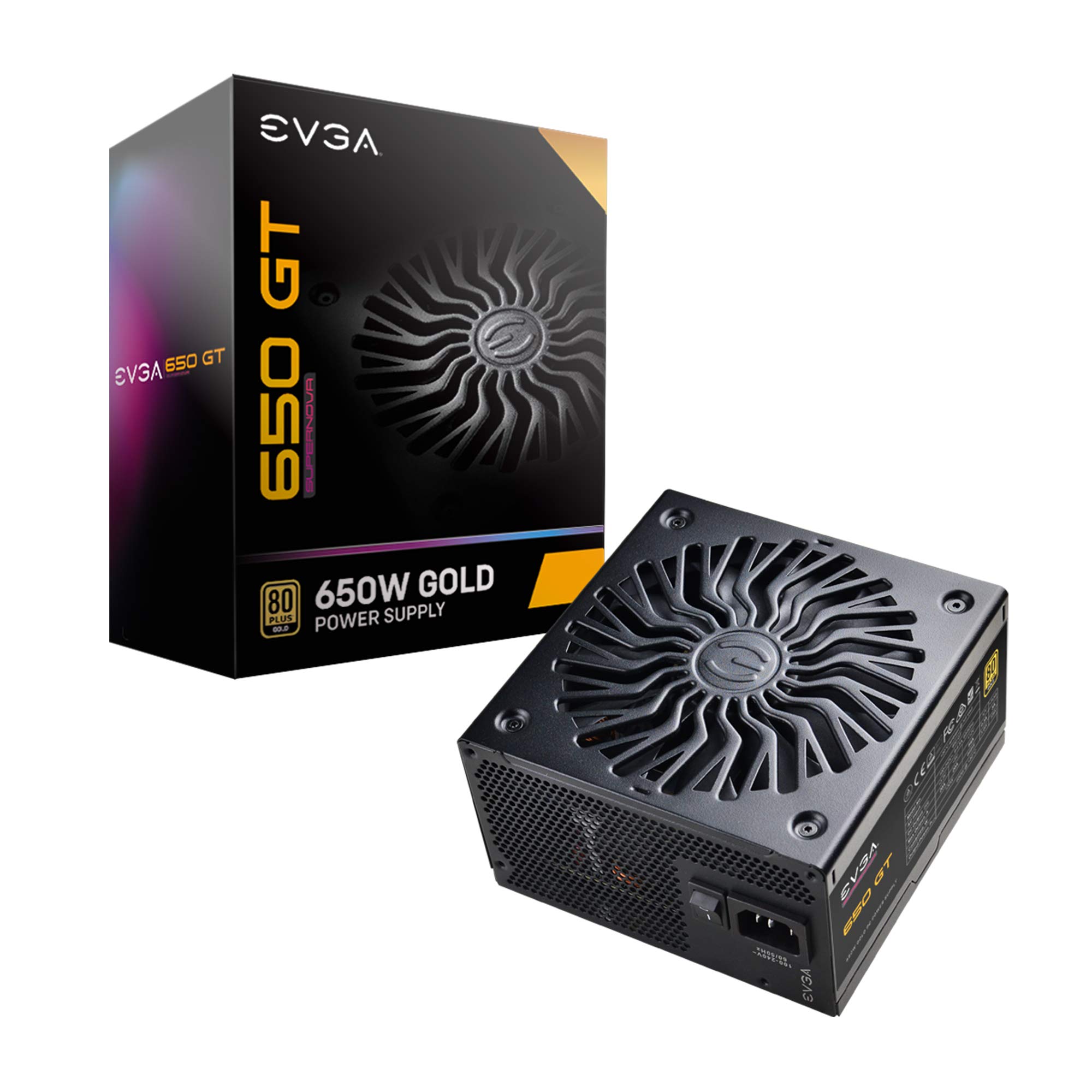 EVGA SuperNOVA 650 GT, 80 Plus Gold 650W $64.99