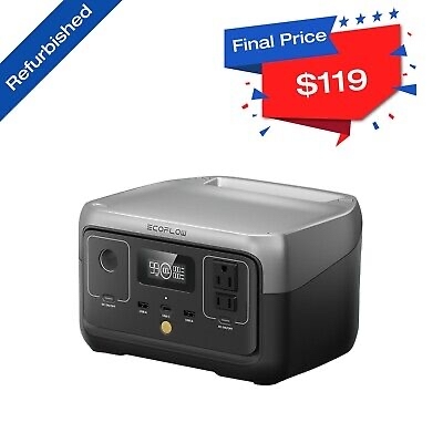 EcoFlow RIVER 2 Portable Power Station 256Wh Generator LFP Certified Refurbished $114.75 Free Shipping