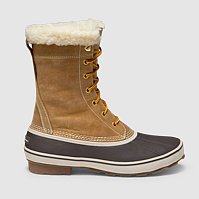 Eddie Bauer Mens Hunt Pac Faux Shearling-Lined Boot Tan $60.80 Free Shipping on $75