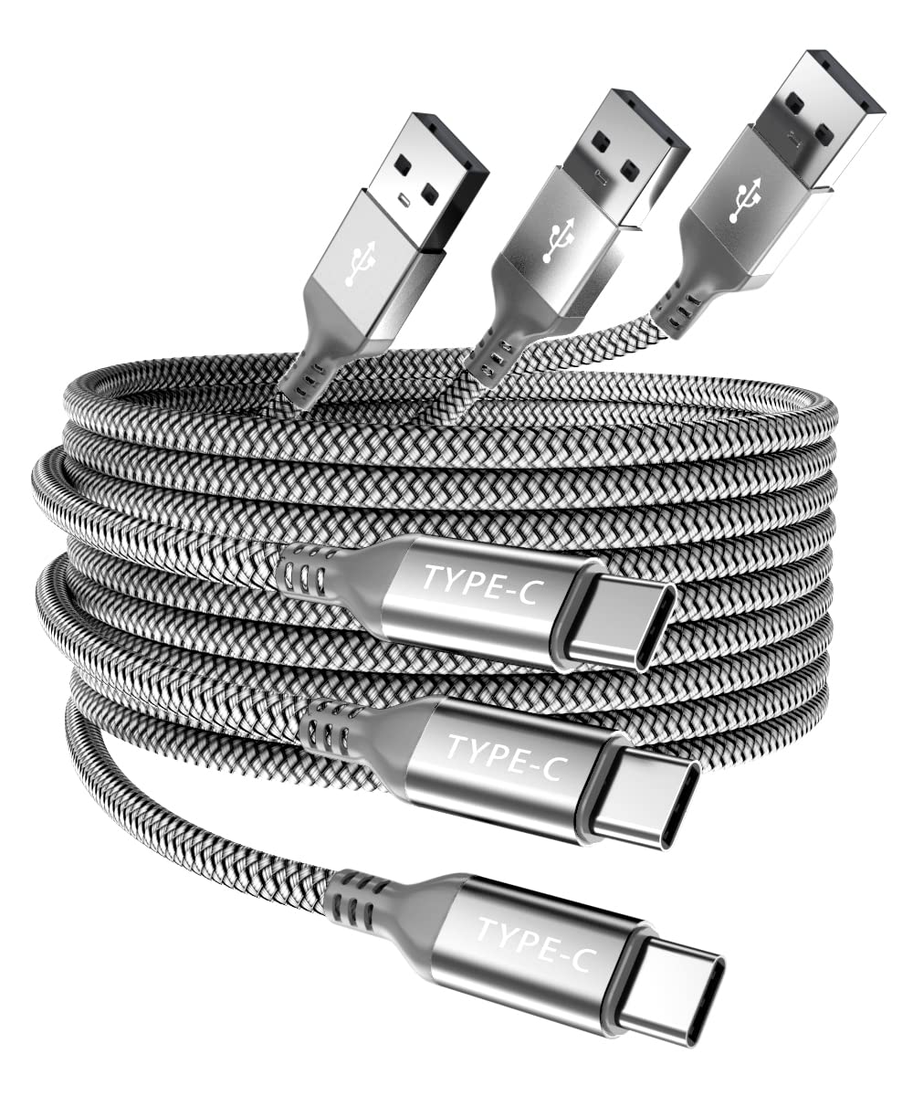 Elebase USB Type C Charger Cable 3 Pack 1.5/3.3/6.6FT $5.99