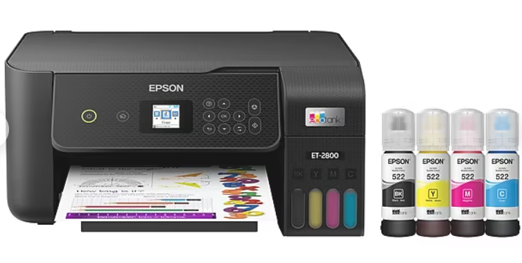 Epson Ecotank ET-2800 Extra set of ink bottles Free Shipping w/Coupon code 80104 $207.45