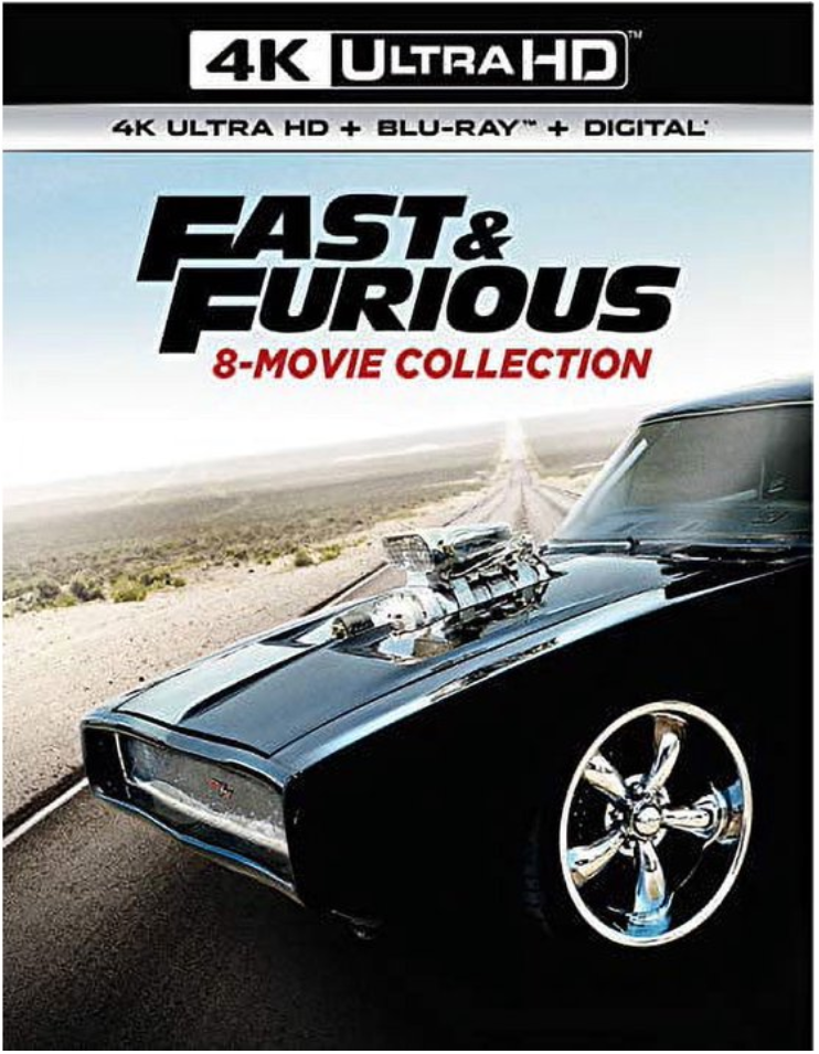 Fast Furious 8-Movie Collection 4K Ultra HD Blu-ray $47.99