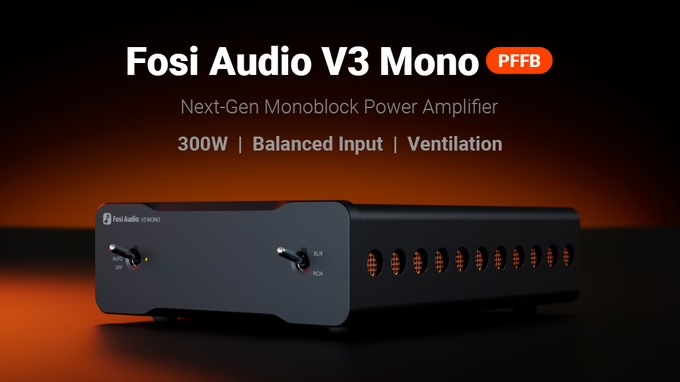 Fosi Audio V3 Mono Home Audio Power Amplifier with PFFB - $125