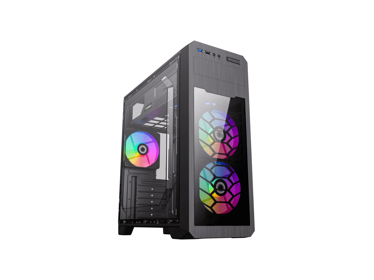 Gamemax G563 Black Steel ATX Tower USB3.0 Computer Case $43.94 Free Shipping