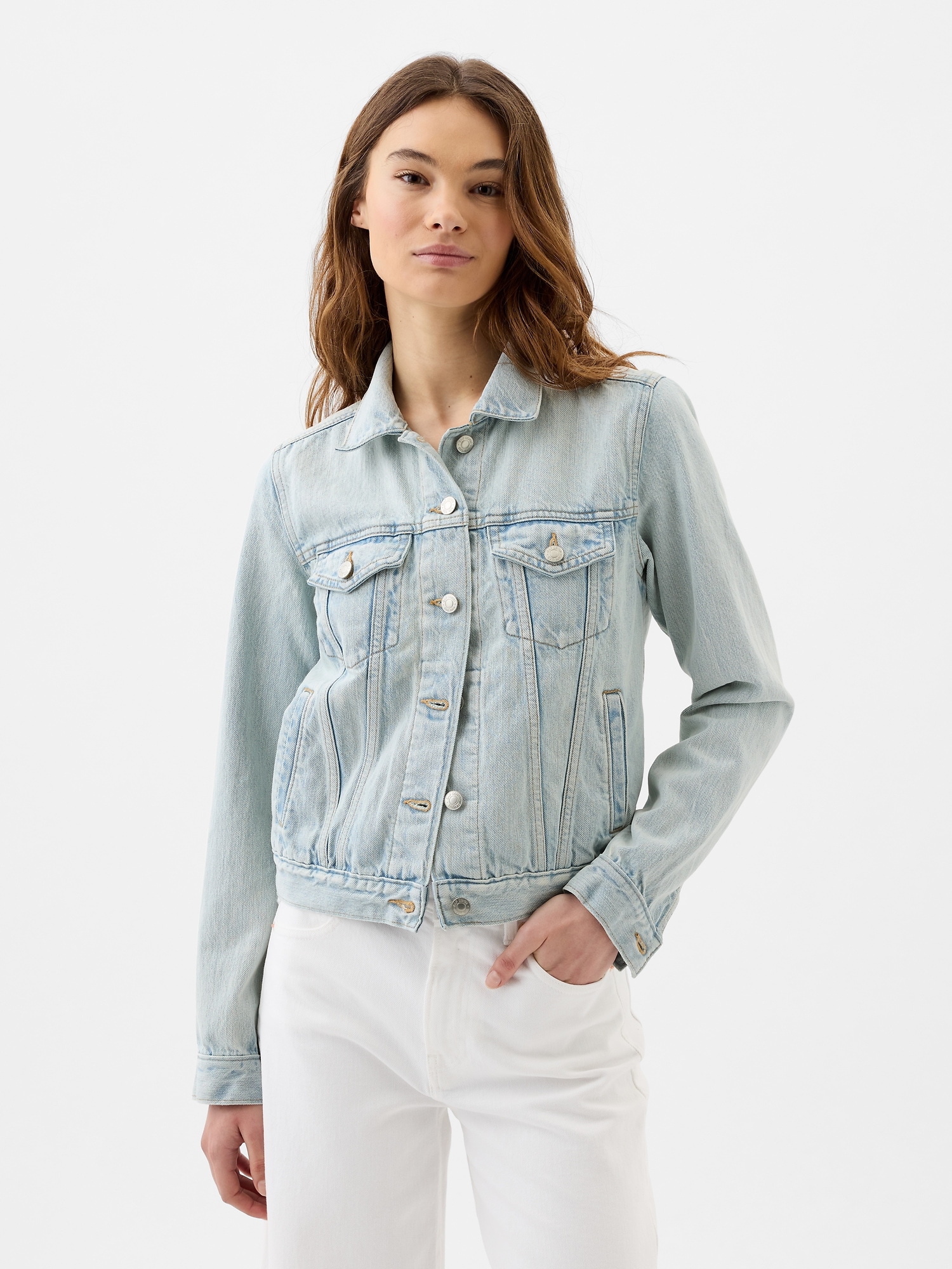 Gap Factory Womens Icon Denim Jacket Light Wash or Medium Wash $28.34 Free Shipping