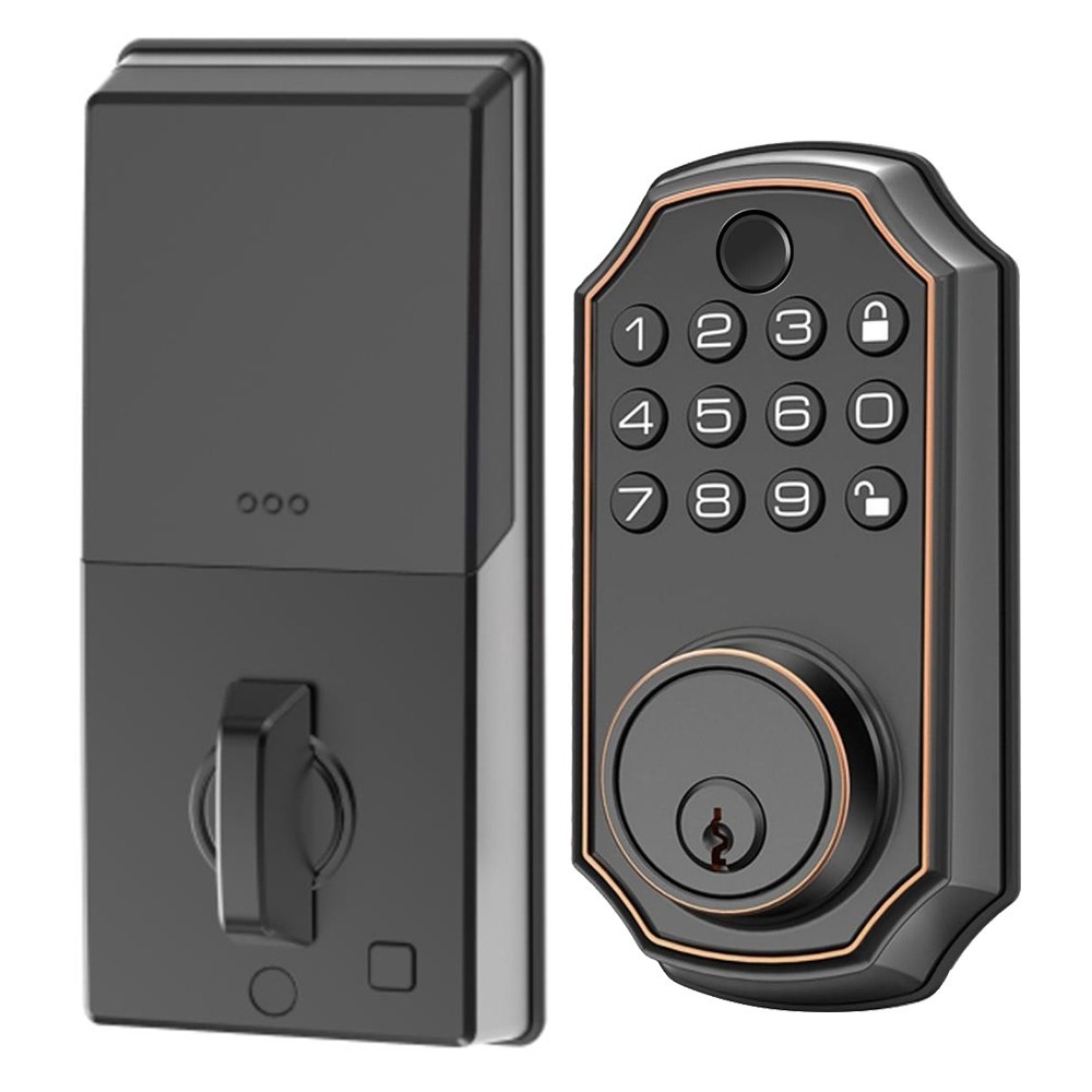 Geekbes JD-E02 Smart Door Lock with Auto-Lock, Fingerprint Password and Voice Function $22 Free Shipping