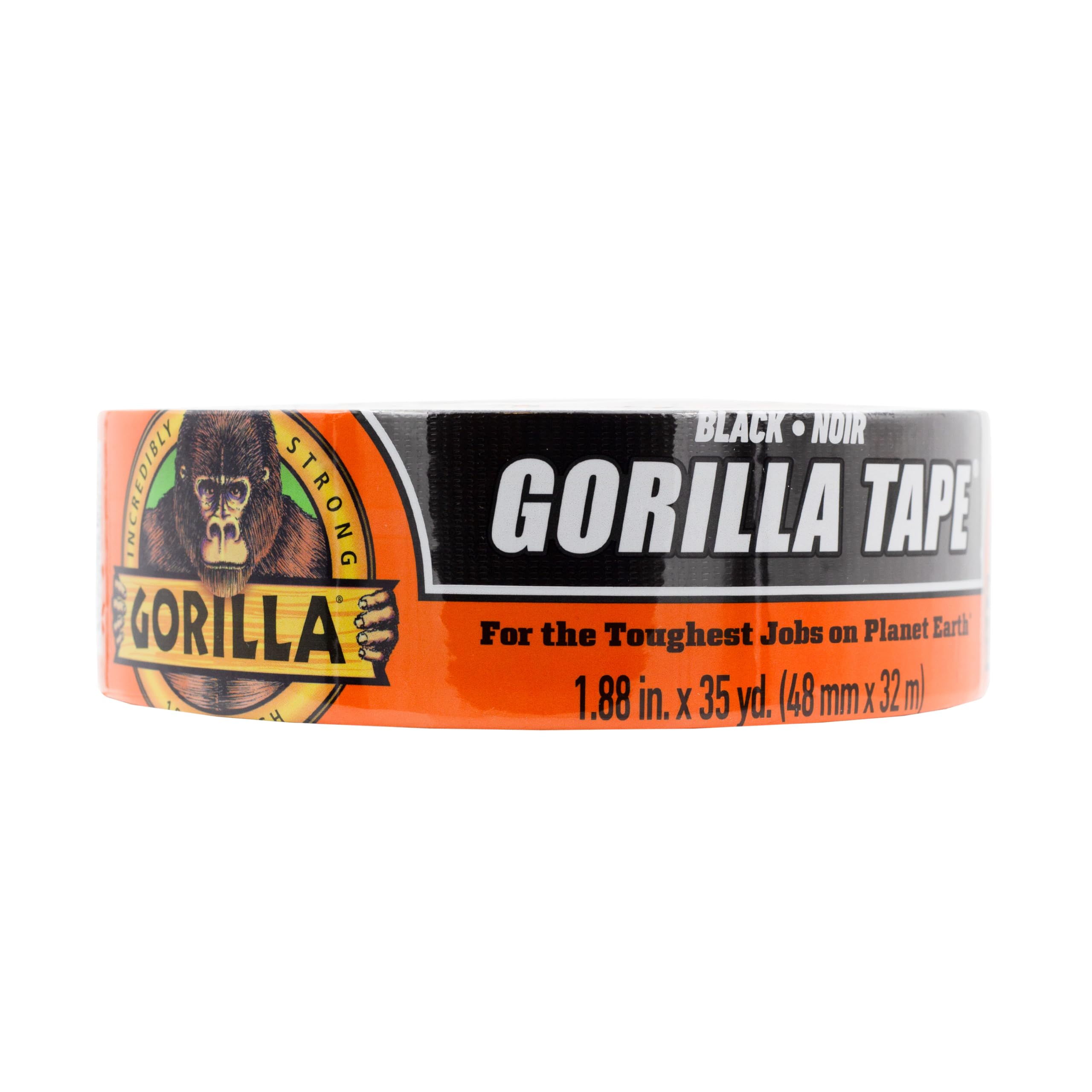 Gorilla Black Duct Tape, 1.88 x 35 yd, Black, Pack of 1 $8