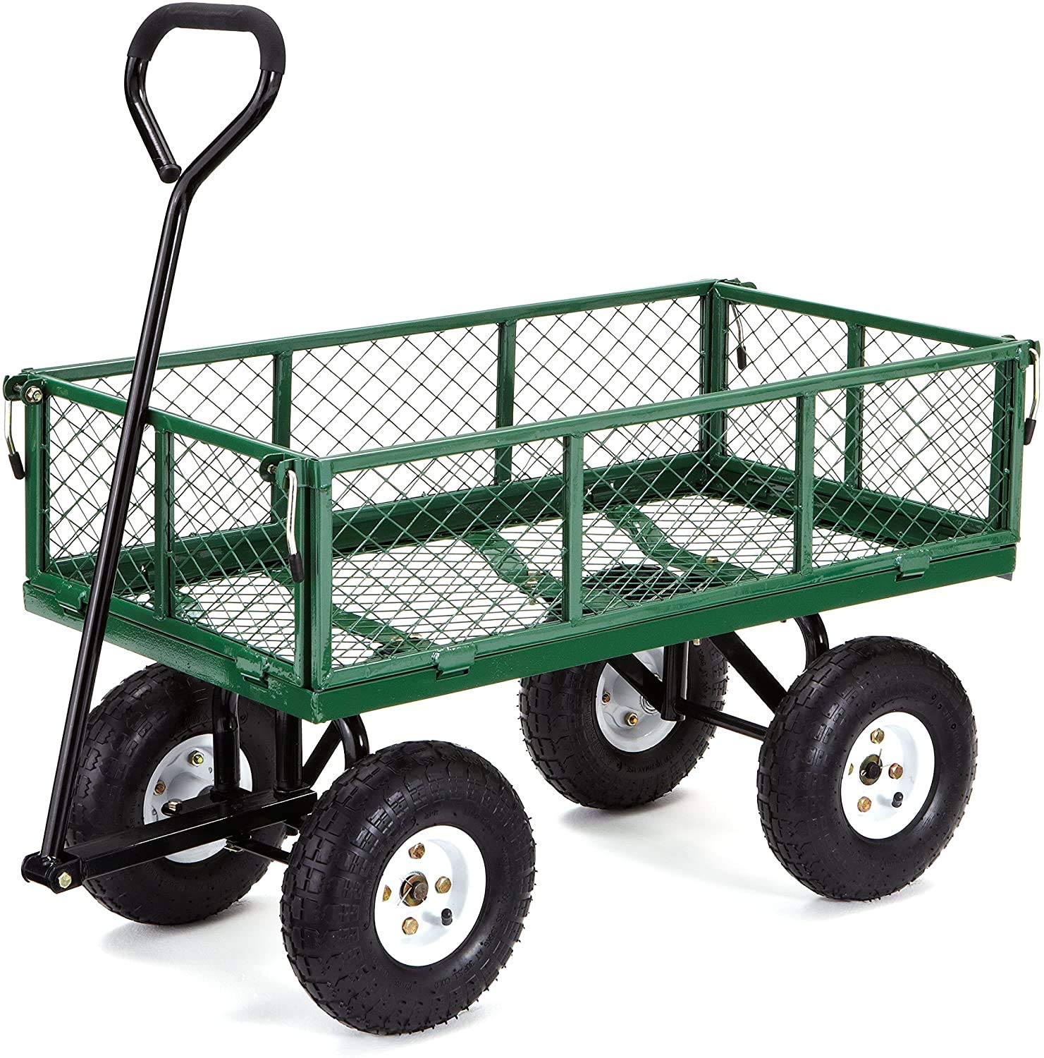 Gorilla Carts GOR400-COM Steel Garden Cart, Steel Mesh Removable Sides $89.00