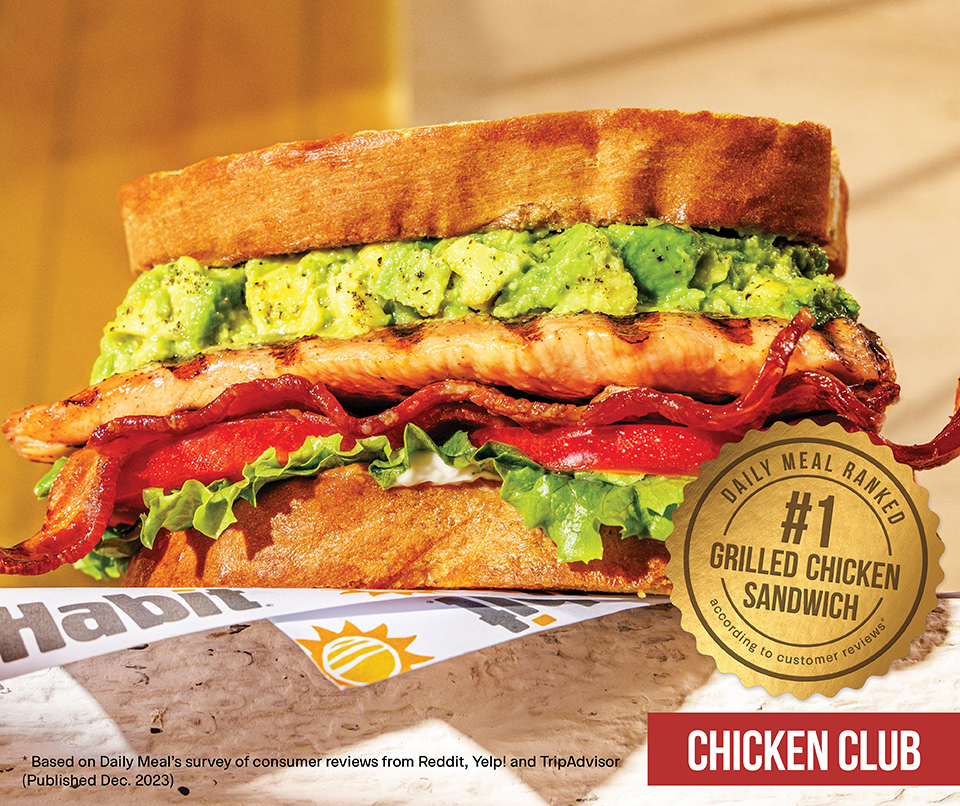 Habit Burger $2, Free Chicken Club with any 2$ purchase or more