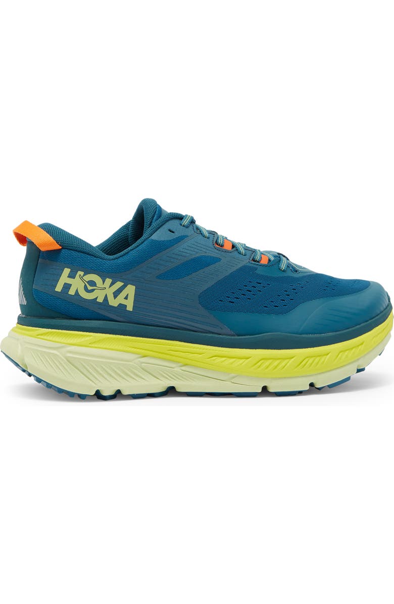 Hoka Mens Stinson All Terrain 6 Running Shoes Blue Coral/Butterfly $90 Free Shipping