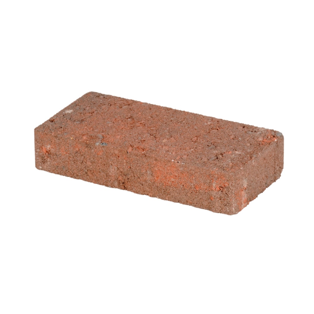 Holland Rectangle Concrete Paver Red/Charcoal or Gray/Charcoal 8 L x 4 W x 2 H $0.25 Free Store Pickup