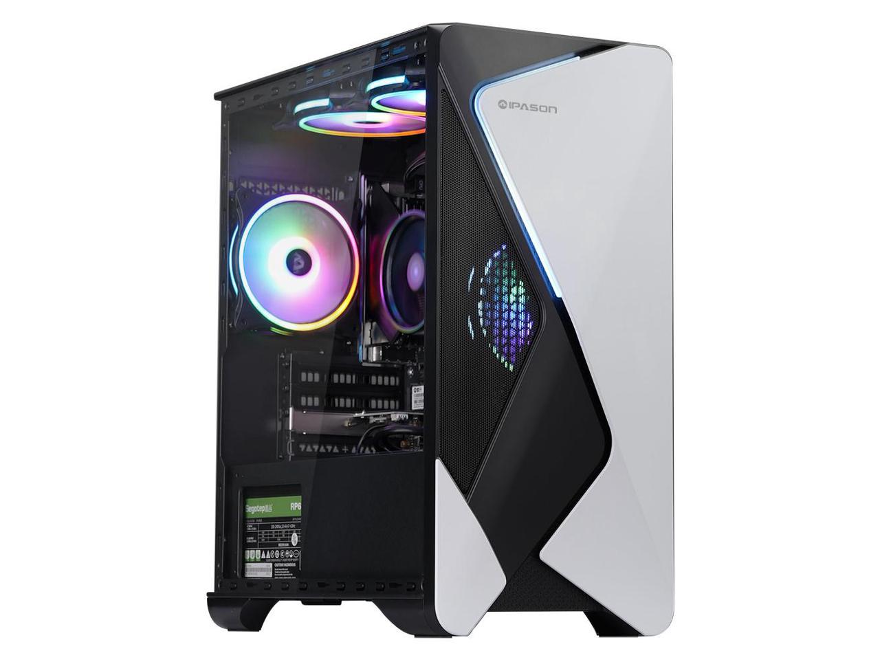 IPASON Gaming Desktop AMD Ryzen 5 5600G, AMD Radeon Vega Graphics, 16GB DDR4, 1TB M.2 NVMe $440.10 w/ Affirm Check Out $