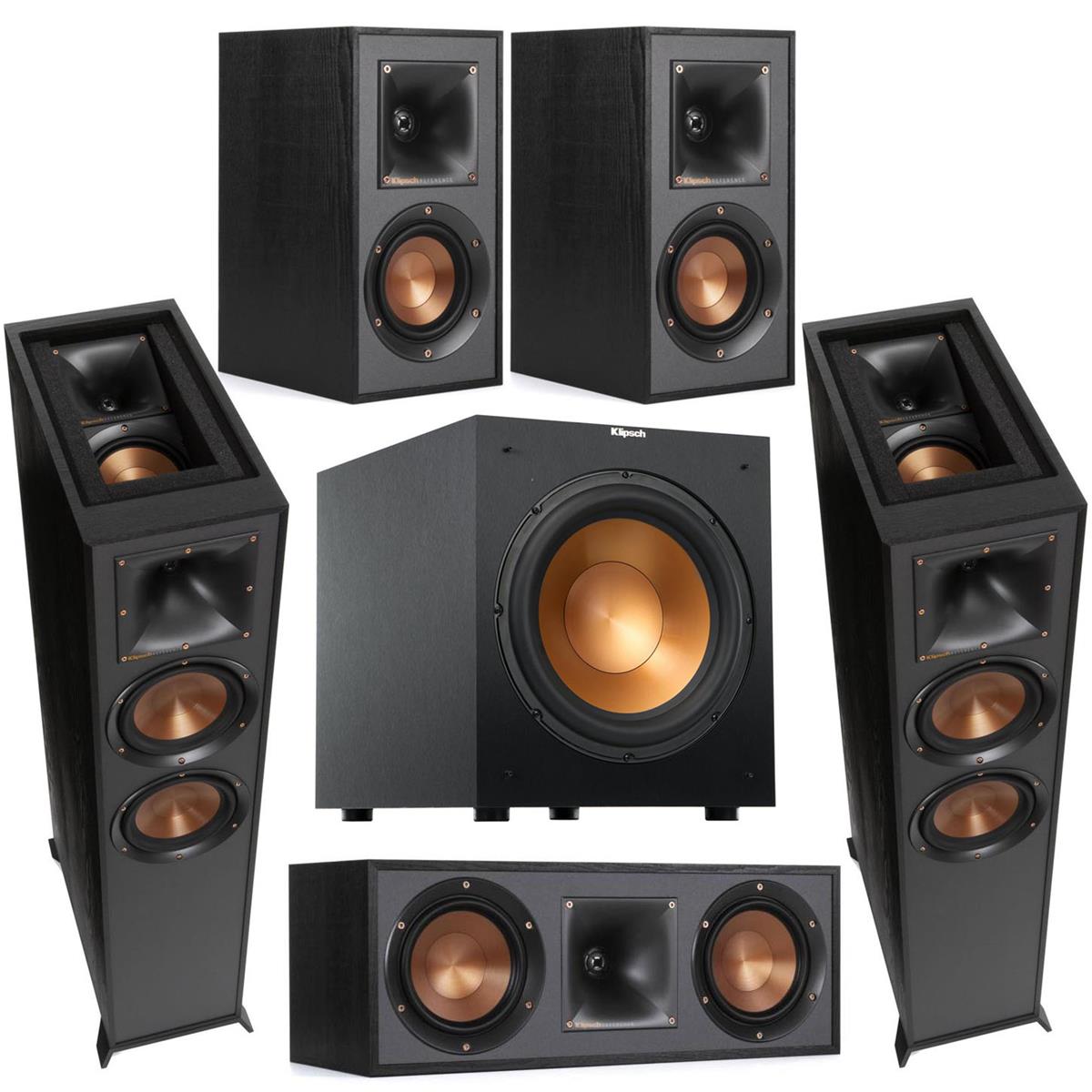 Klipsch Speakers 2x R-625FA 2x R-41M R-52C Center 2x R-12SW Subwoofers Yamaha RX-A2A Receiver $1499 free s/h