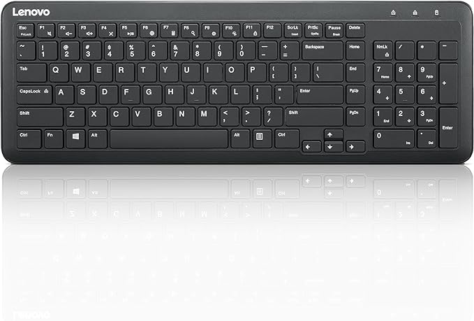 Lenovo 300 Wireless Keyboard, Black - $17