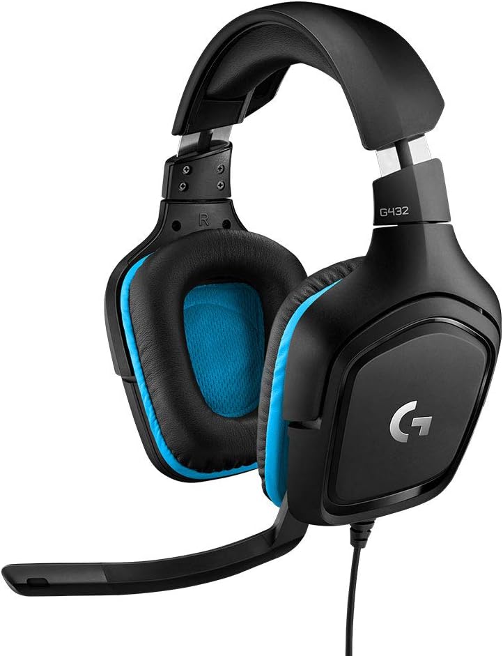 Logitech G432 7.1 Surround Sound Wired Gaming Headset Black $28.78 Free S H w/ Prime or $35