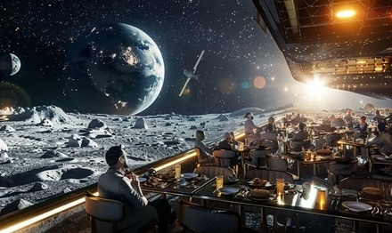 Lunar Getaway Your One-Way Ticket to the Moon with Space Y - $999999