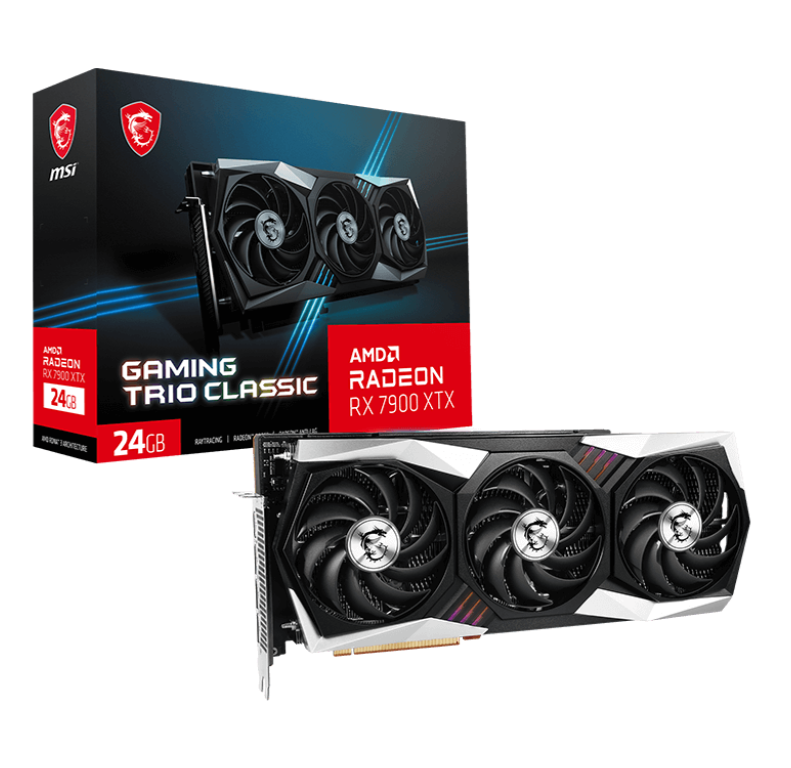 MSI Gaming Trio Classic Radeon RX 7900 XTX 24GB GDDR6 PCI Express 4.0 ATX Gaming Video Card $800 w/ Zip Pay Free Shipping