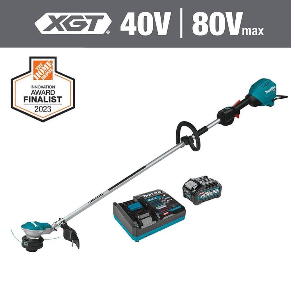 Makita XGT 40V max Brushless Cordless 15 in. String Trimmer Kit 4.0 Ah GRU01M1 - The Home Depot - ymmv - regularly $500