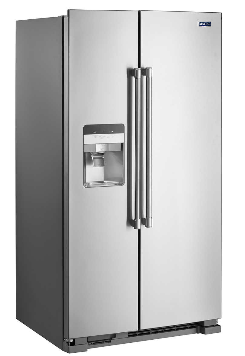 Maytag 25 cu. ft. Side-by-Side Refrigerator with Exterior Ice and Water Dispenser $999.99