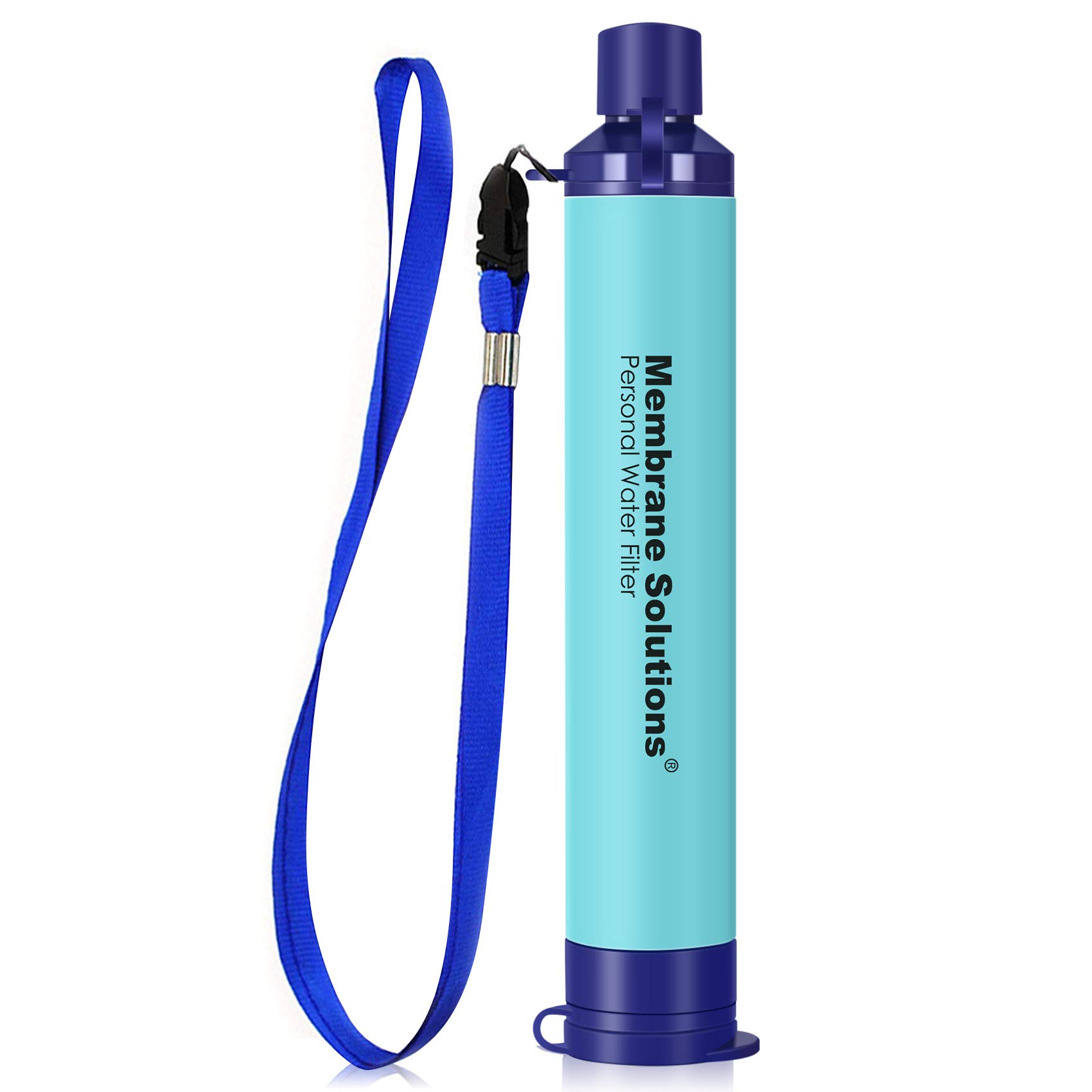 Membrane Solutions Straw Water Filter, Survival Filtration Portable Gear $6.49