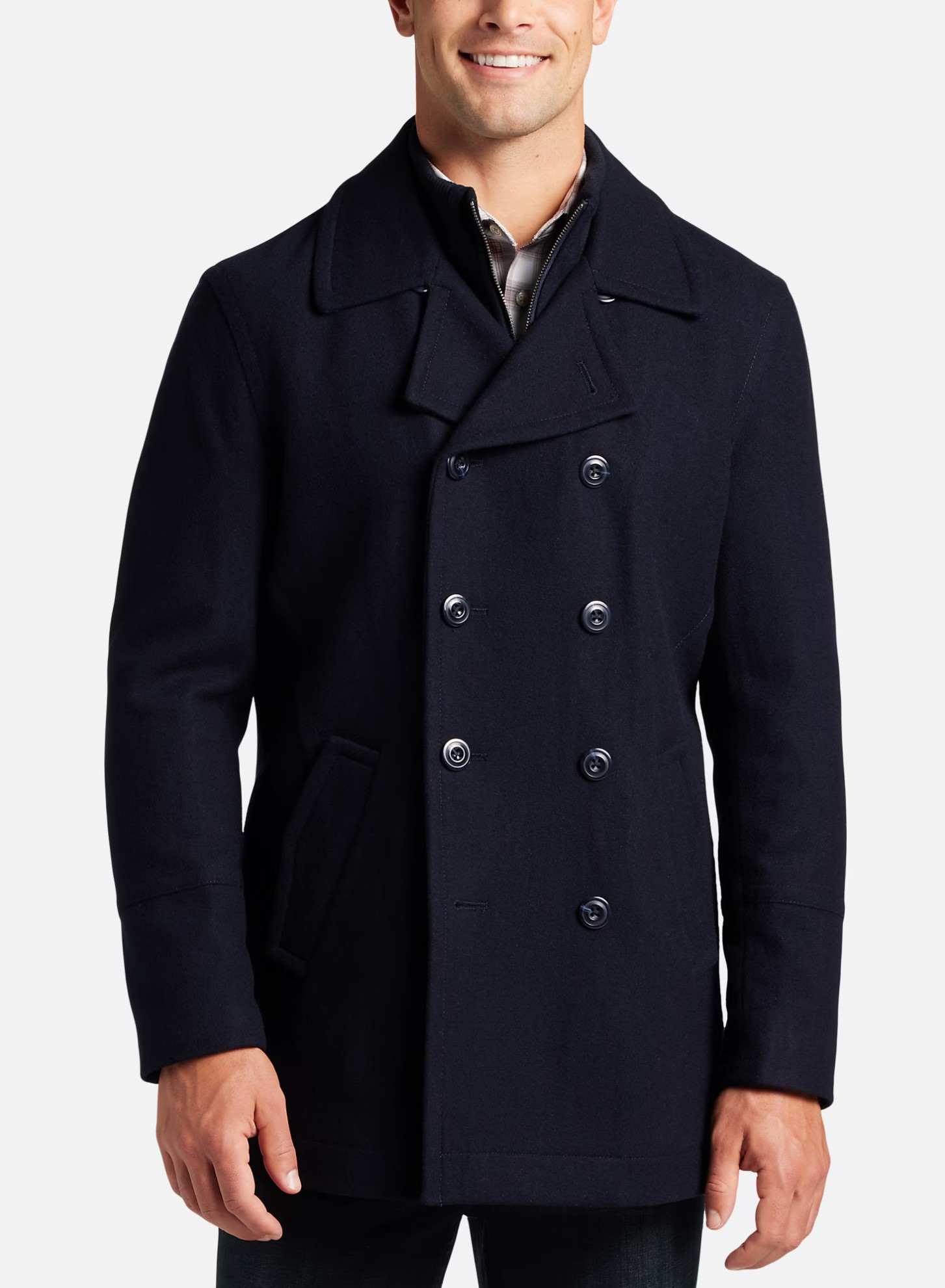 Mens Wearhouse Joseph Abboud Mens Modern Fit Peacoat $39.99