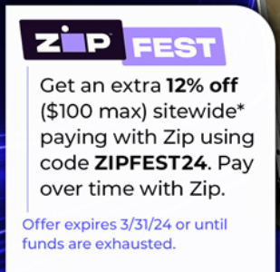 NEWEGG - 12 off up to $100 sitewide by using Zip for payment w/ code ZIPFEST24