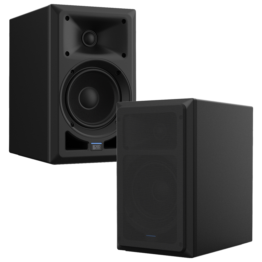 Nero AB5 100W Bi-Amp 5.25 Active Studio Monitor Powered Bookshelf Speaker Pair - $130