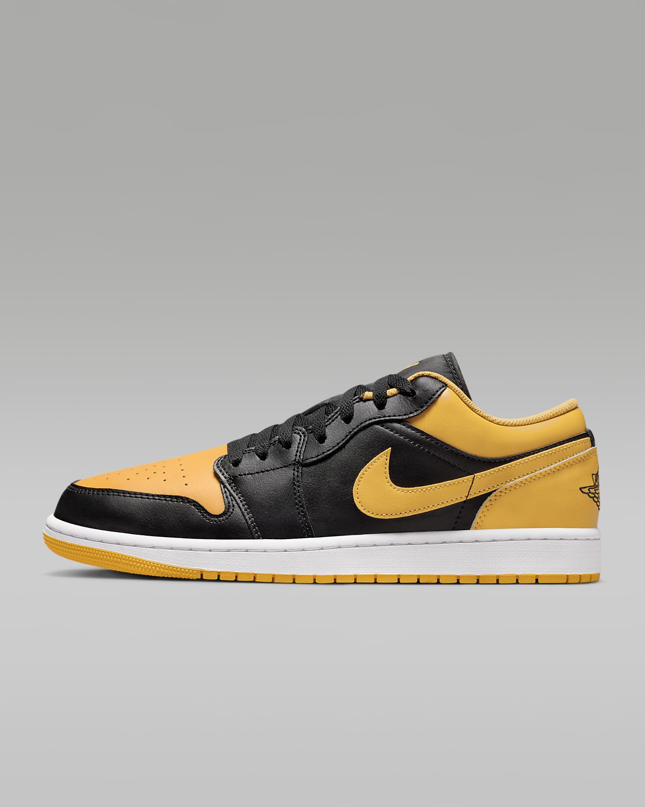 Nike Air Jordan 1 Low Black/White/Yellow Ochre $64.78 Free Shipping