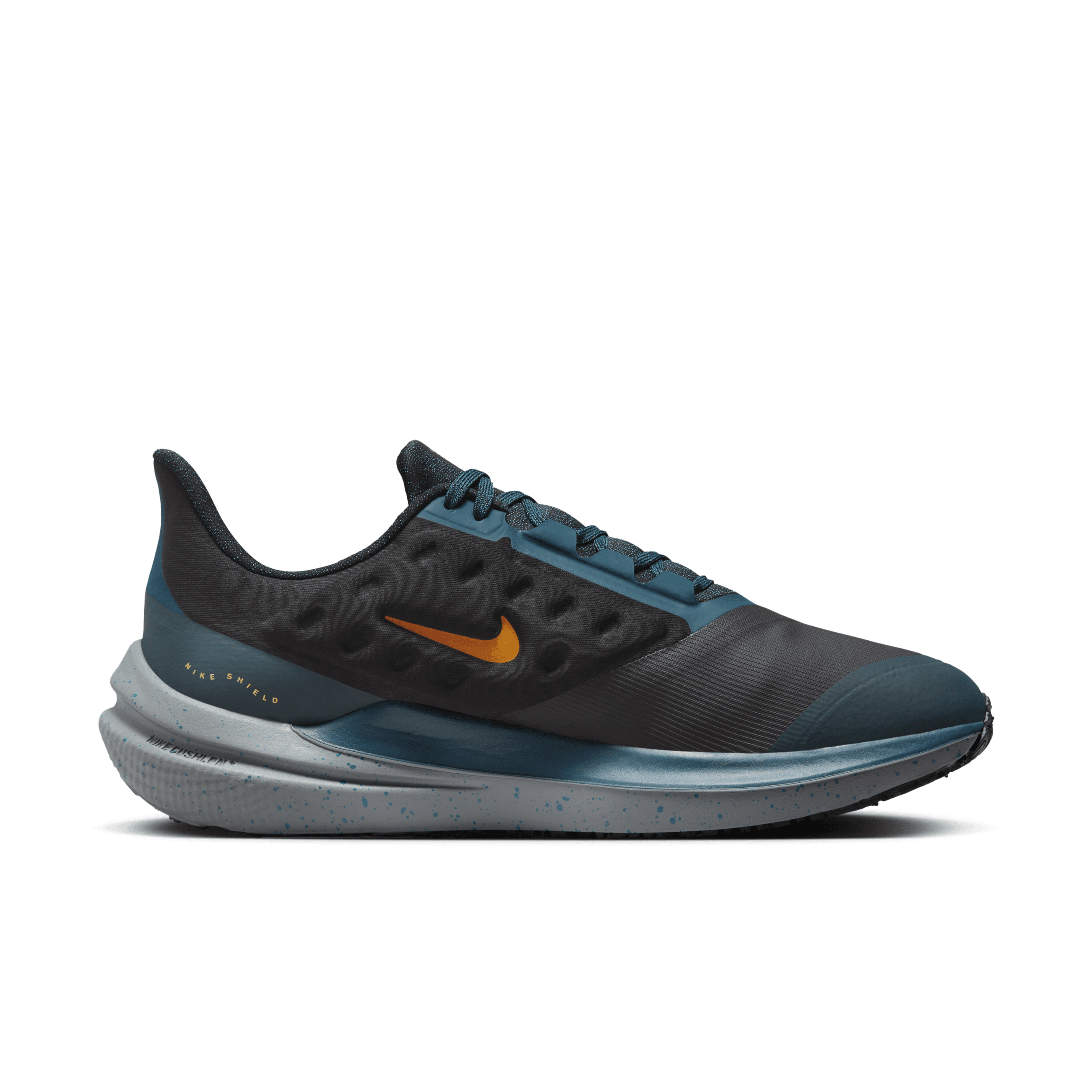 Nike Mens Winflo 9 Shield Weatherized Road Running Shoes Black/Geode Teal $68.97 Free Shipping