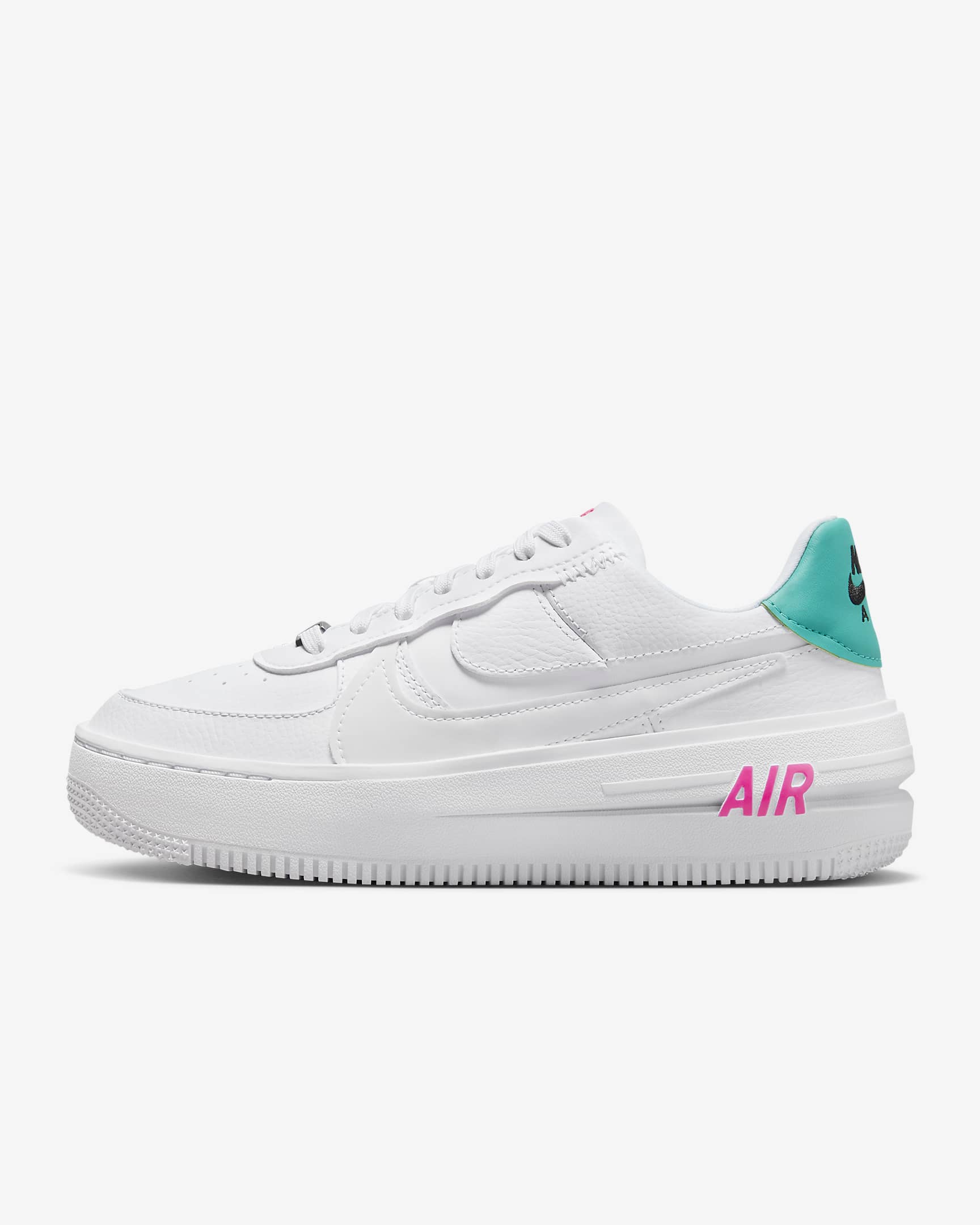 Nike Womens Air Force 1 PLT.AF.ORM Shoes White/Pink/Jade $67.98 Free Shipping