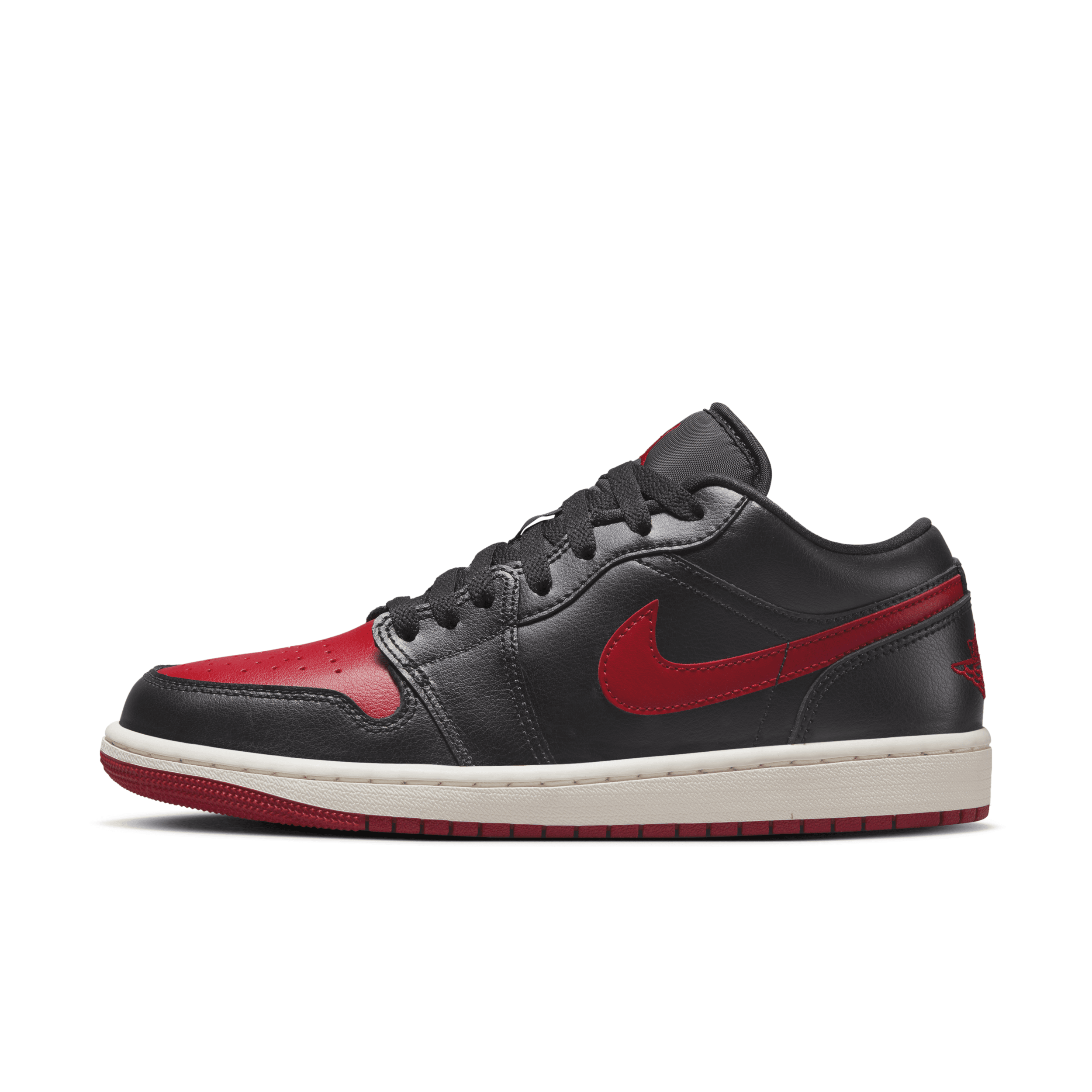 Nike Womens Jordan 1 Low Shoes Black/Red $86.25 Free Shipping