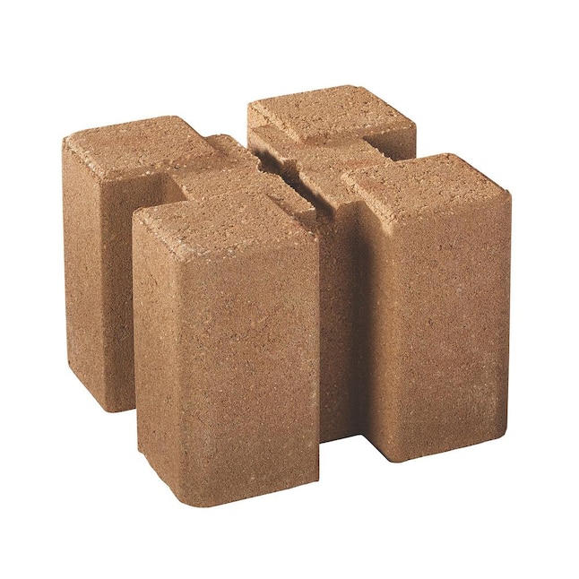 Oldcastle 5.5-in H x 7.75-in L x 7.75-in D Tan Concrete Retaining Wall Block $2.50 lowes