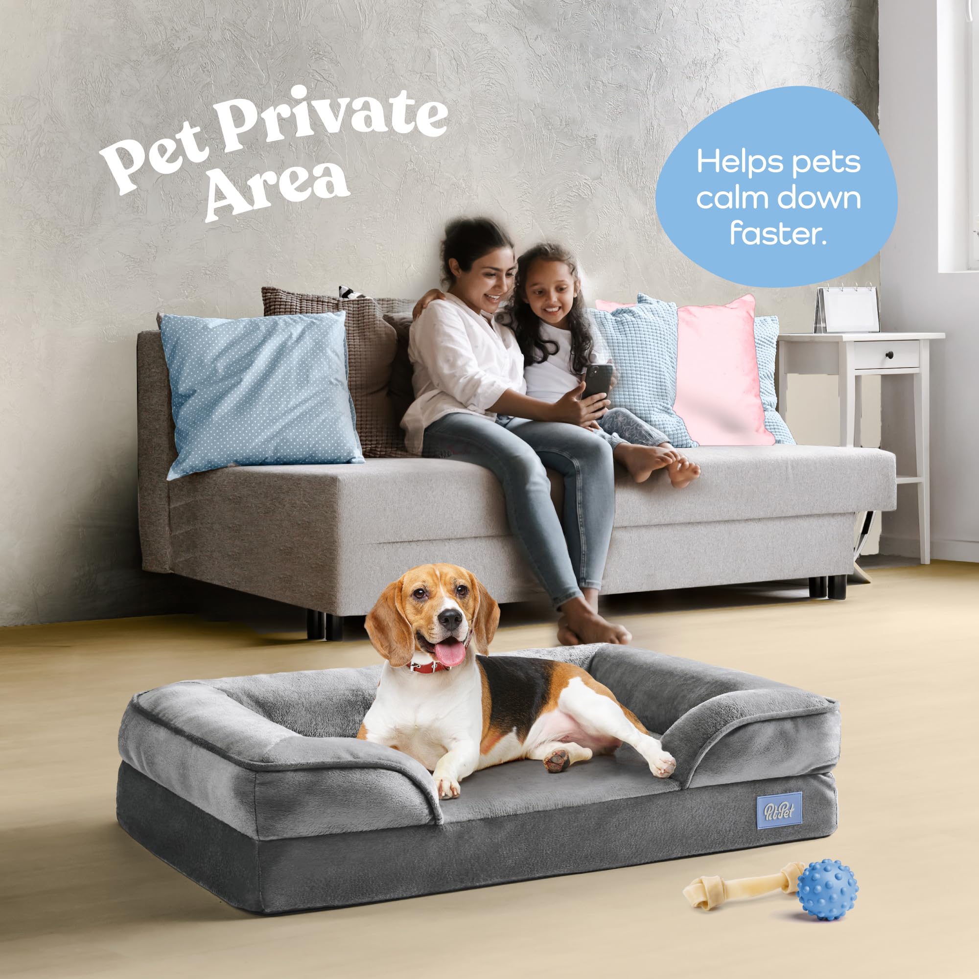 Orthopedic Sofa Dog Bed $22, F/S for Amazon prime members.