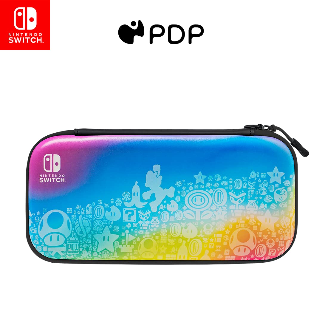 PDP Nintendo Switch Travel Case w/ Wrist Strap Built-In Stand Mario Star Spectrum $8 Free Shipping w/ Prime or on $35