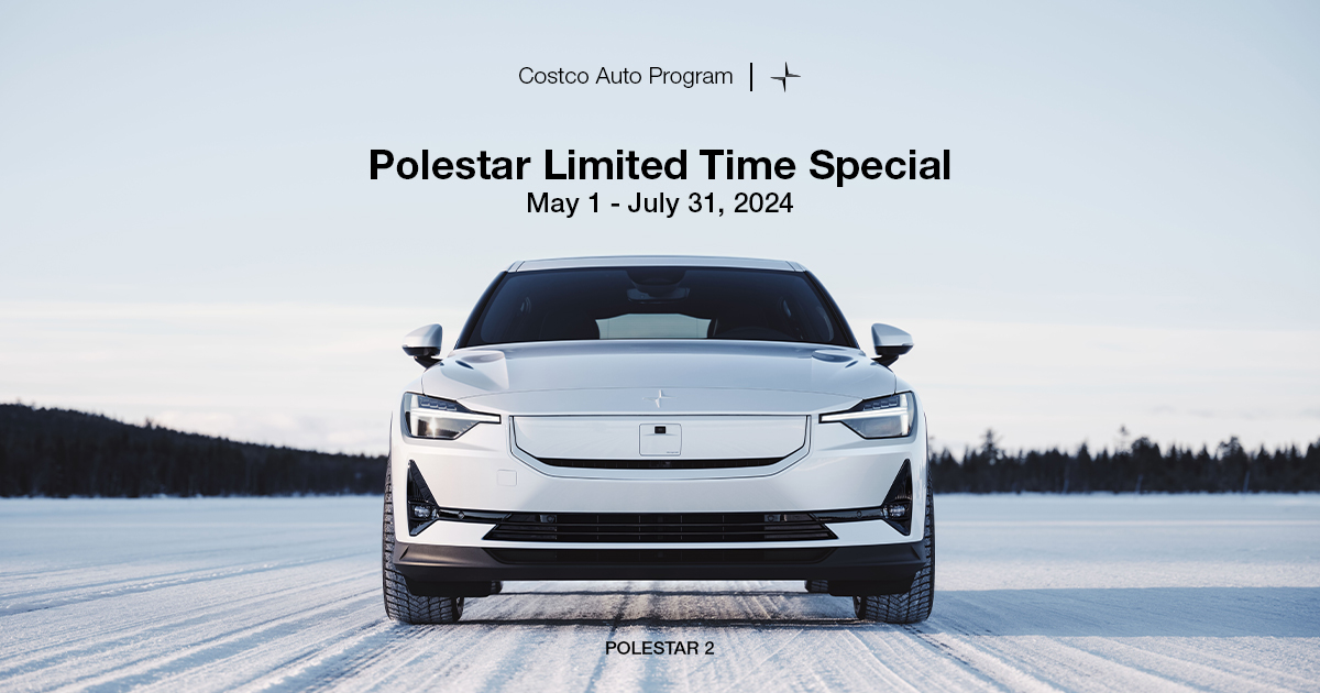 Polestar 2 LRDM Lease 27 months $299/month $3000 down $1000 if youre a Costco member