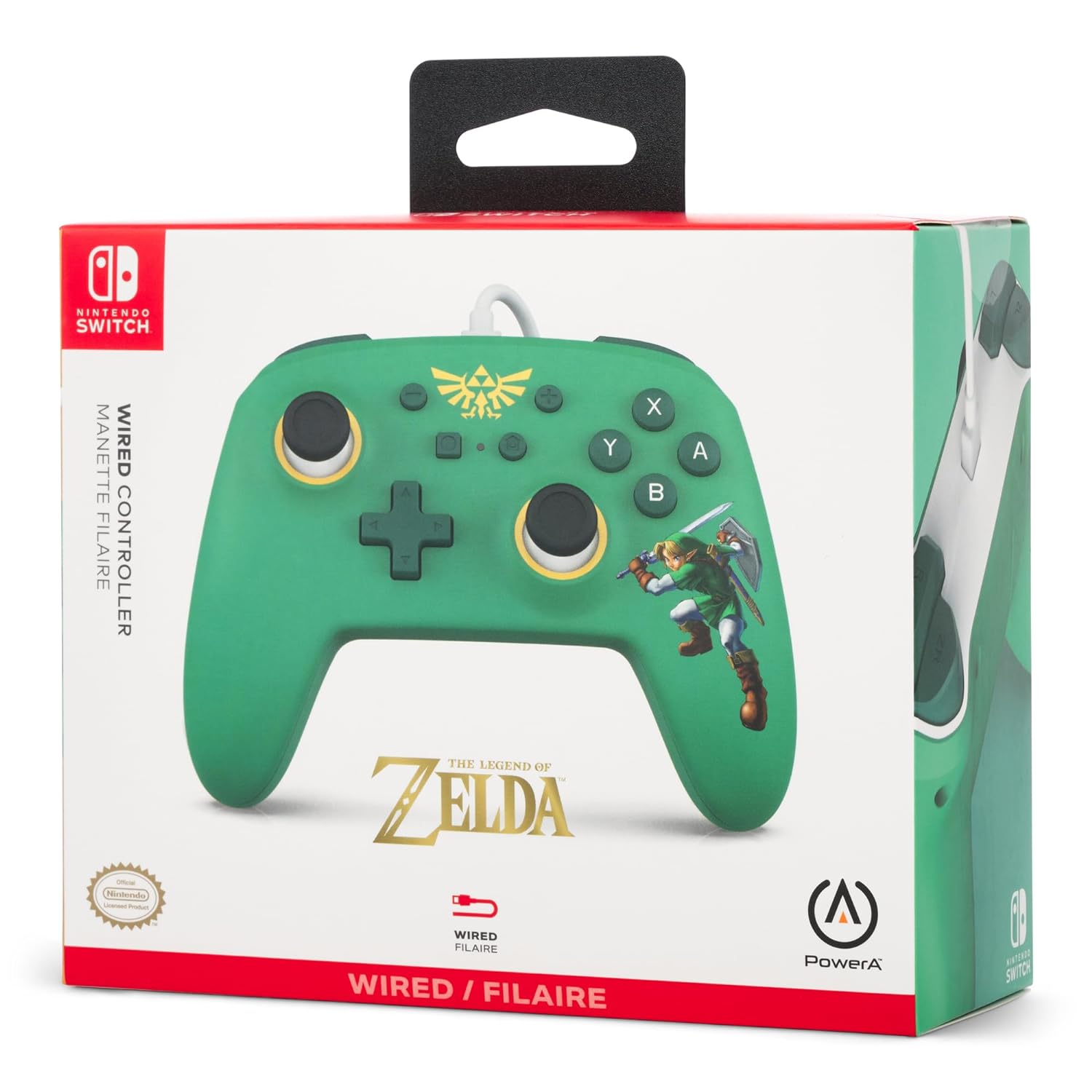 PowerA Wired Controller for Nintendo Switch Zelda Hyrule Defender $13 More Free S H w/ Prime