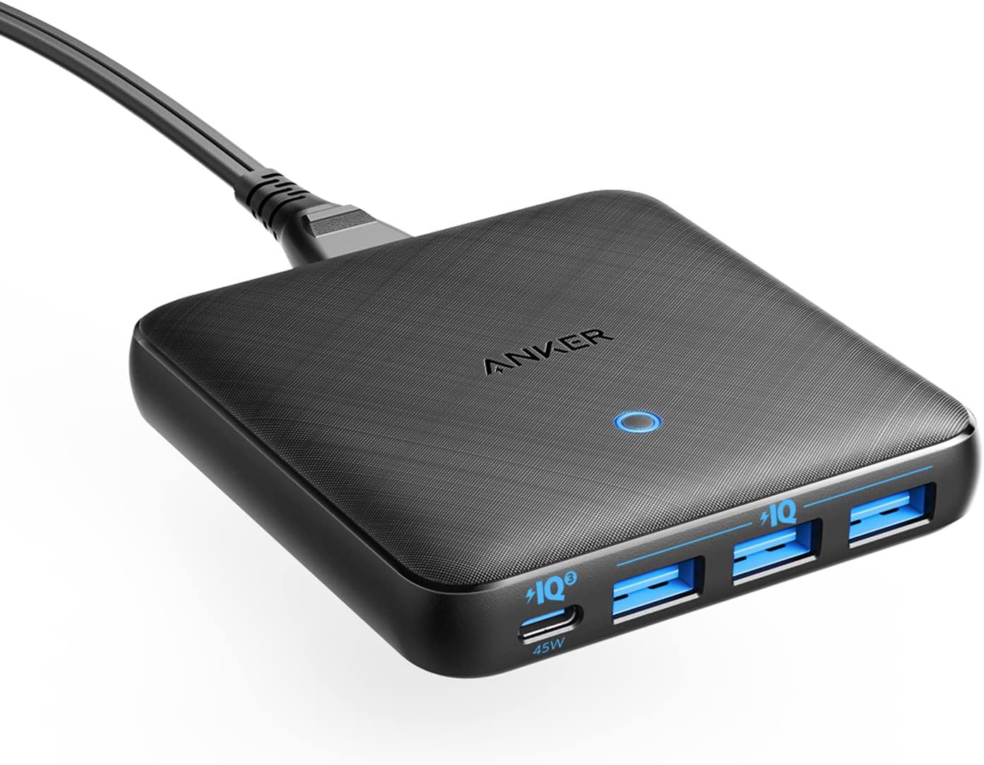 Prime Members Anker 65W PIQ 3.0 GaN 4-Port Slim Wall Charger w/ 1x USB-C 3x USB-A $30 Free Shipping