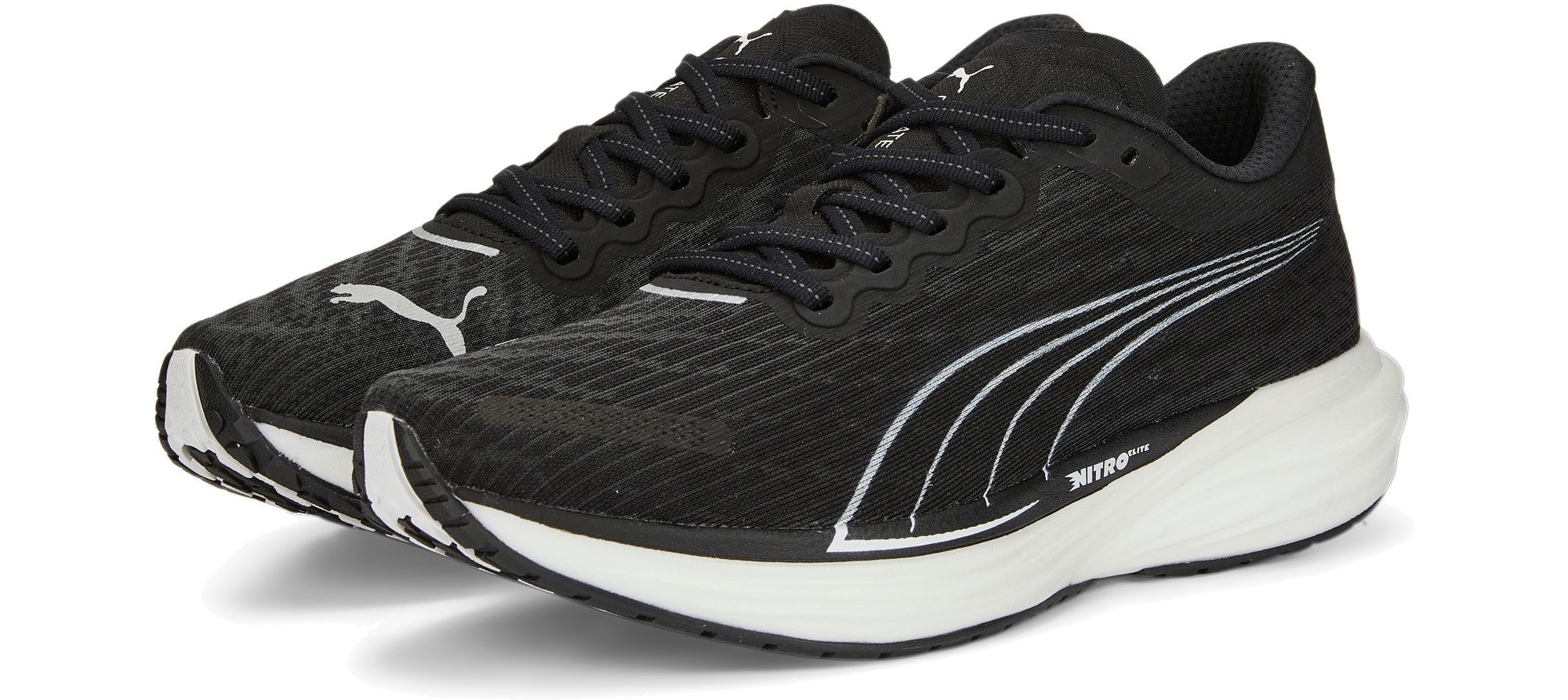 Puma Mens Deviate Nitro 2 Running Shoes Black $67.45 Free Shipping