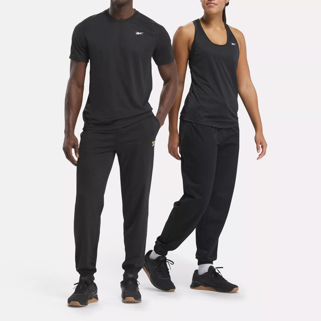 Reebok Apparel Mens Identity Vector Knit Track Pants $11.19, Womens Identity Small Logo Cotton Bike Short $5.59, More Free Shipping