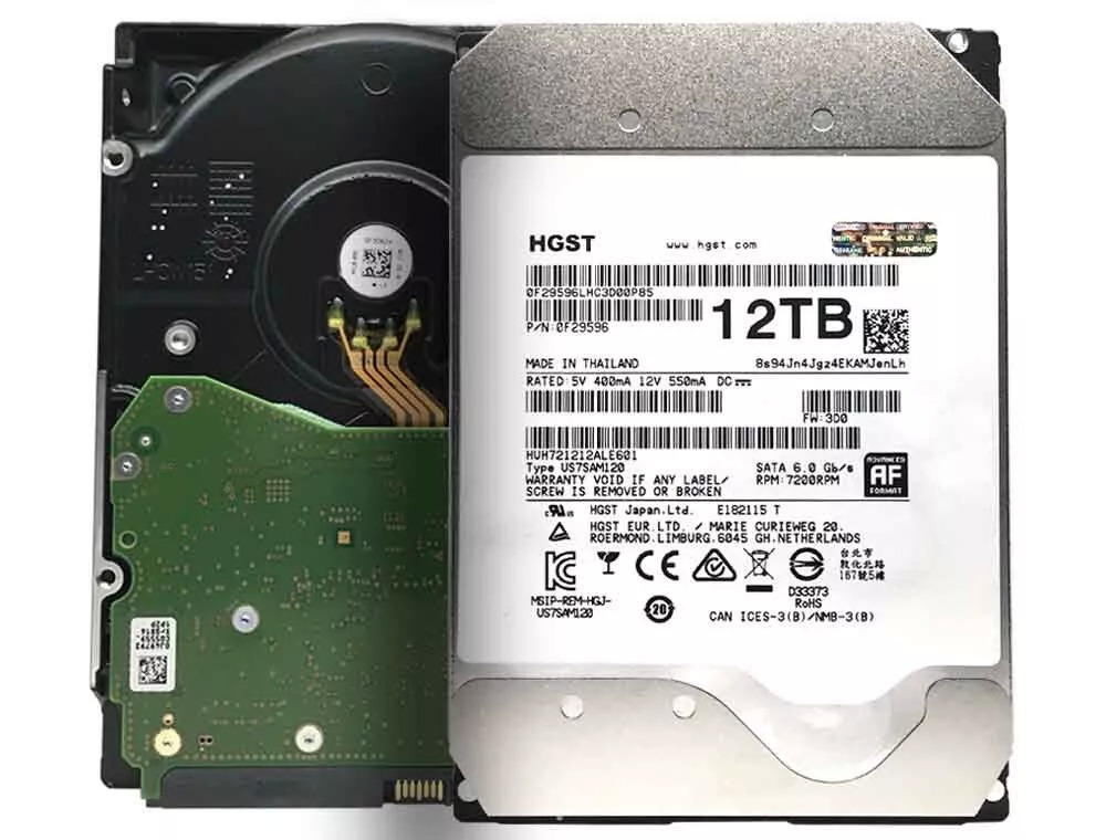 Refurb 12TB HGST Ultrastar He12 7200RPM SATA Internal Enterprise Hard Drive $90 Free Shipping