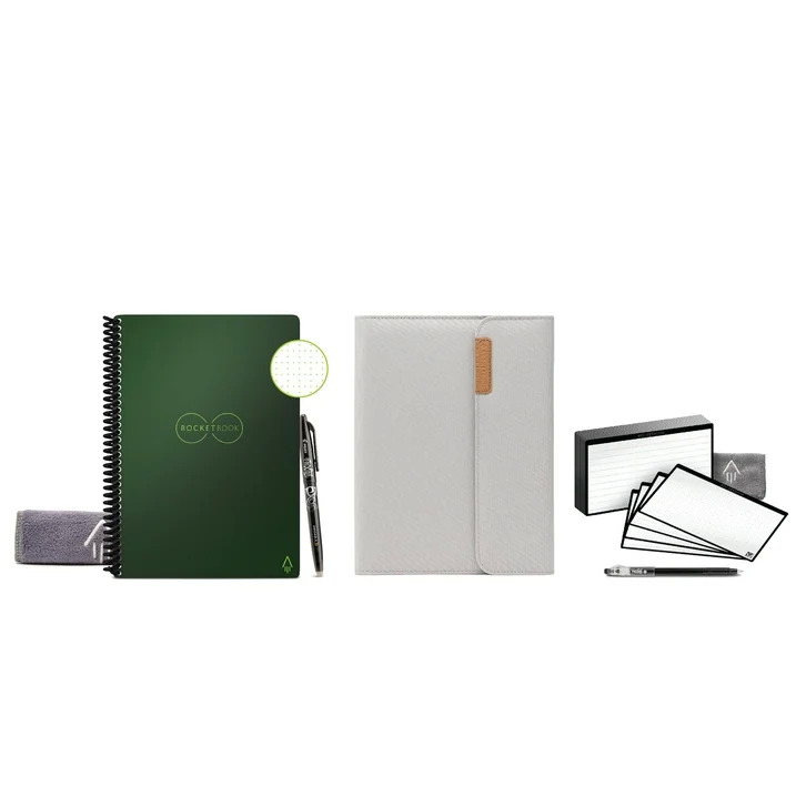 Rocketbook Smart Bundle w/ 6 x 8.8 Core Dot Grid Notebook Green $11.35 More