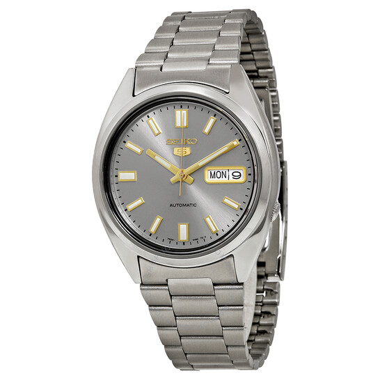 SEIKO 5 Automatic Grey Dial Stainless Steel Mens Watch $89 $5.99 Shipping