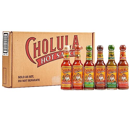  S S $19.45 6-Count 5-Oz Cholula Hot Sauce Gift Set Variety Pack 