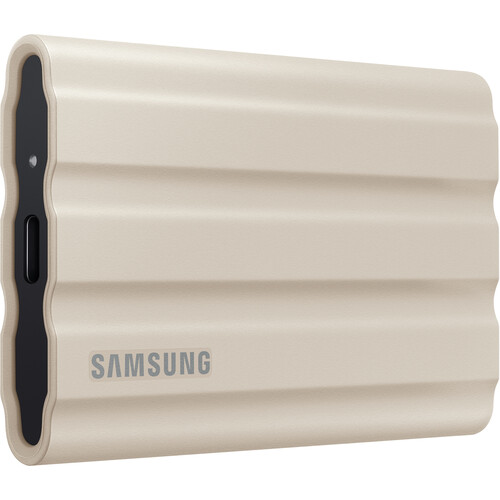 Samsung 1TB T7 Shield Portable SSD Beige . Lots of drives from Samsung, SanDisk and WD $84.99 B H Deal Zone