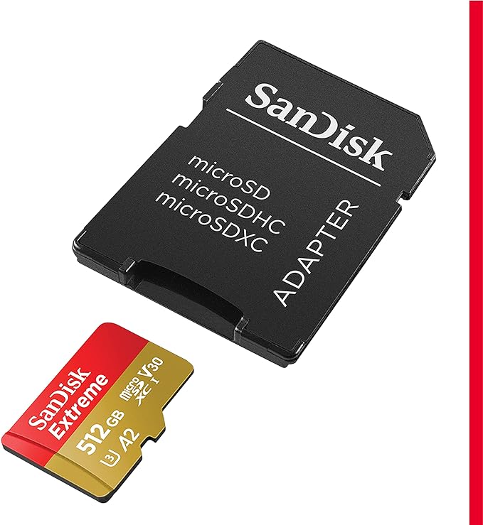 SanDisk Extreme microSDXC UHS-I Memory Card w/ SD Adapter 512GB $34.99, 1TB $79.99 Free Shipping