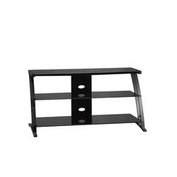 Sauder Select Black Panel TV Stand, glass TV stand holds up to 42 TV, $11.22 11 rebate, free shipping to store, Menards