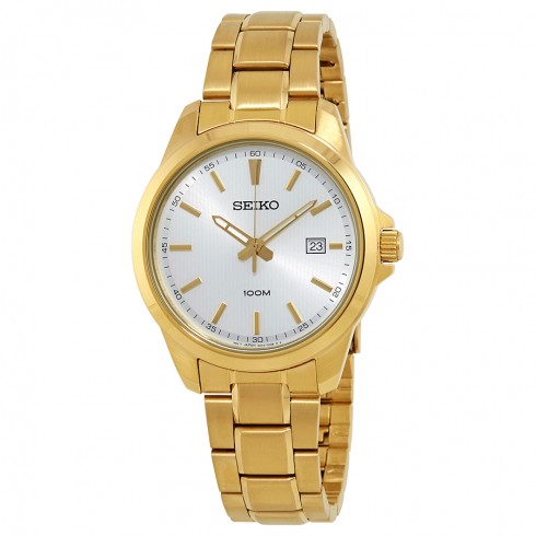 Seiko Mens Gold-Tone Watch $74.99 Free Shipping