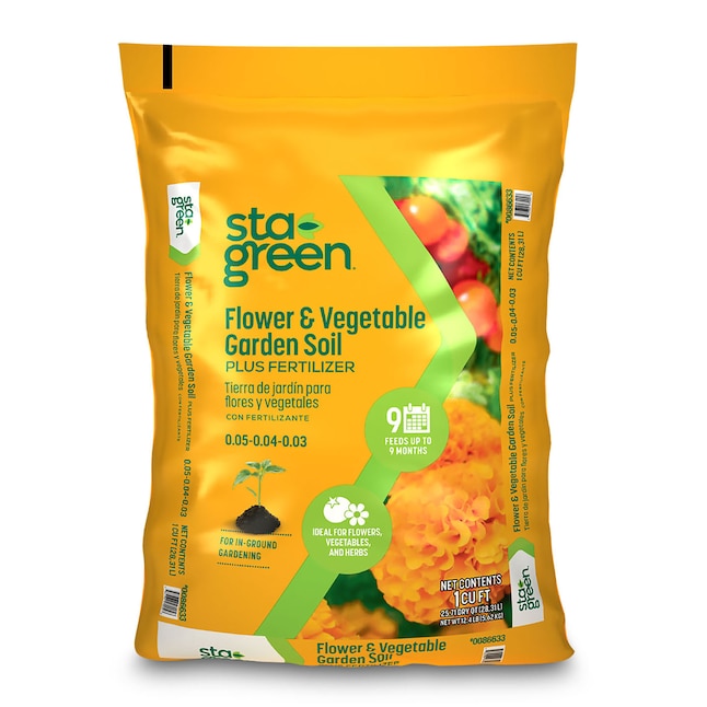 Select Lowes Stores 1-Cu Ft Sta-Green In-Ground Vegetable Flower Garden Soil $2 Free Store Pickup