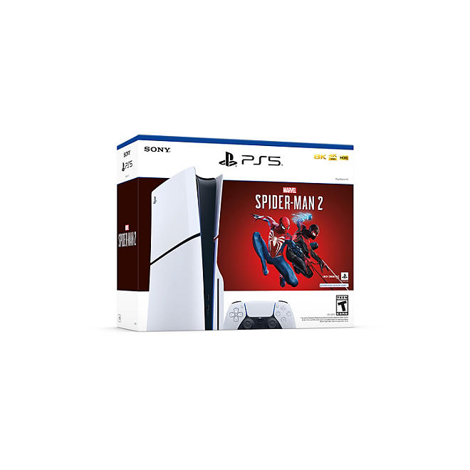 Sony PlayStation 5 Disc Console w/ Marvels Spider-Man 2 Bundle $449