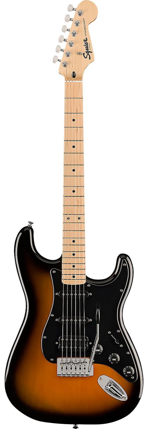 Squier Sonic Stratocaster HSS Limited-Edition Electric Guitar 2-Color Sunburst Guitar Center $160